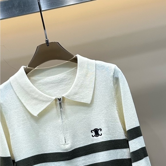 Celine Black and White Striped Sweater - Picture 5 of 5